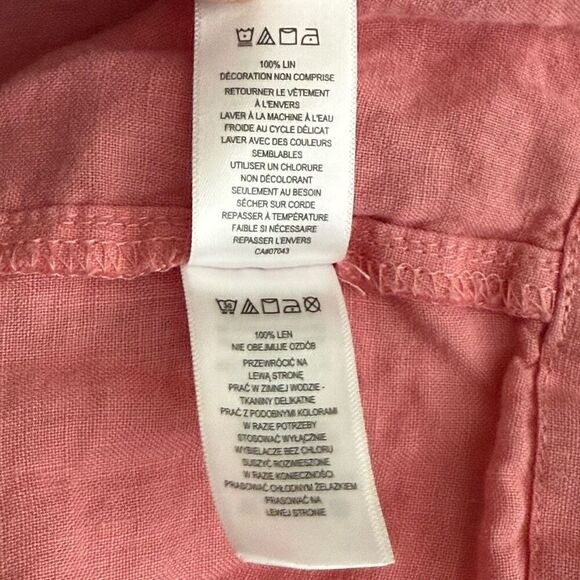 Lucky Brand Linen Light Pink Tiered Midi Sleeveless Dress - Women’s US XS - Picture 8 of 8